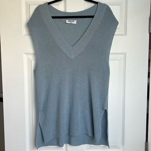 Double Zero brand light blue sweater vest dress Size Small